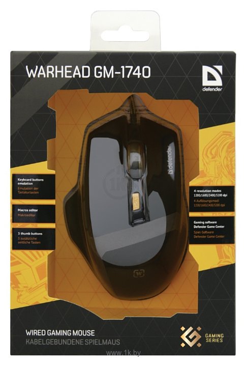 Фотографии Defender Warhead GM-1740 black USB