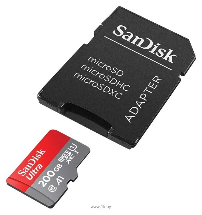 Фотографии Sandisk Ultra microSDXC Class 10 UHS-I 100MB/s 200GB + SD adapter