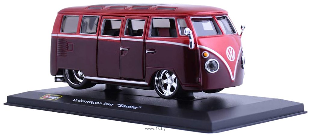 Фотографии Bburago Volkswagen Van Samba 18-42004 (красный)