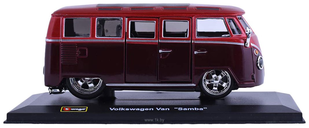 Фотографии Bburago Volkswagen Van Samba 18-42004 (красный)