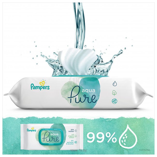 Фотографии Pampers Aqua Pure (2х48 шт)