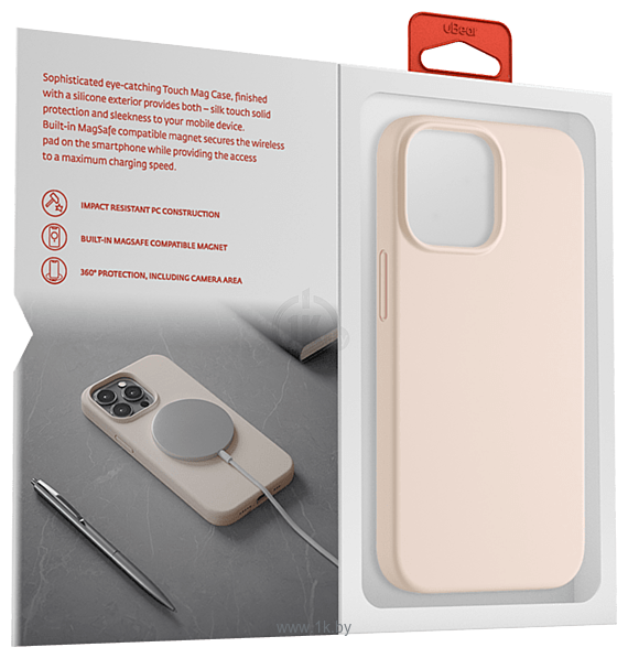 Фотографии uBear Touch Mag Case для iPhone 13 Mini (розовый)