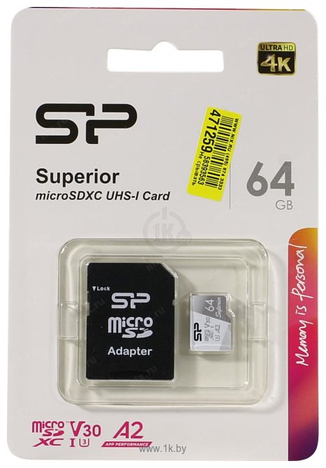 Фотографии Silicon Power Superior microSDXC SP064GBSTXDA2V20SP 64GB (с адаптером)