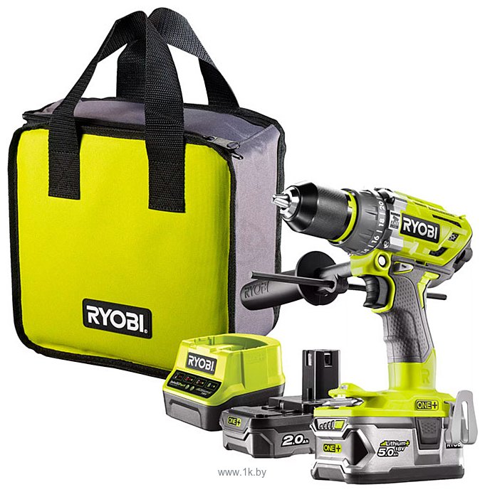 Фотографии Ryobi R18PD7-252S 5133004391 (с 2-мя АКБ, сумка)