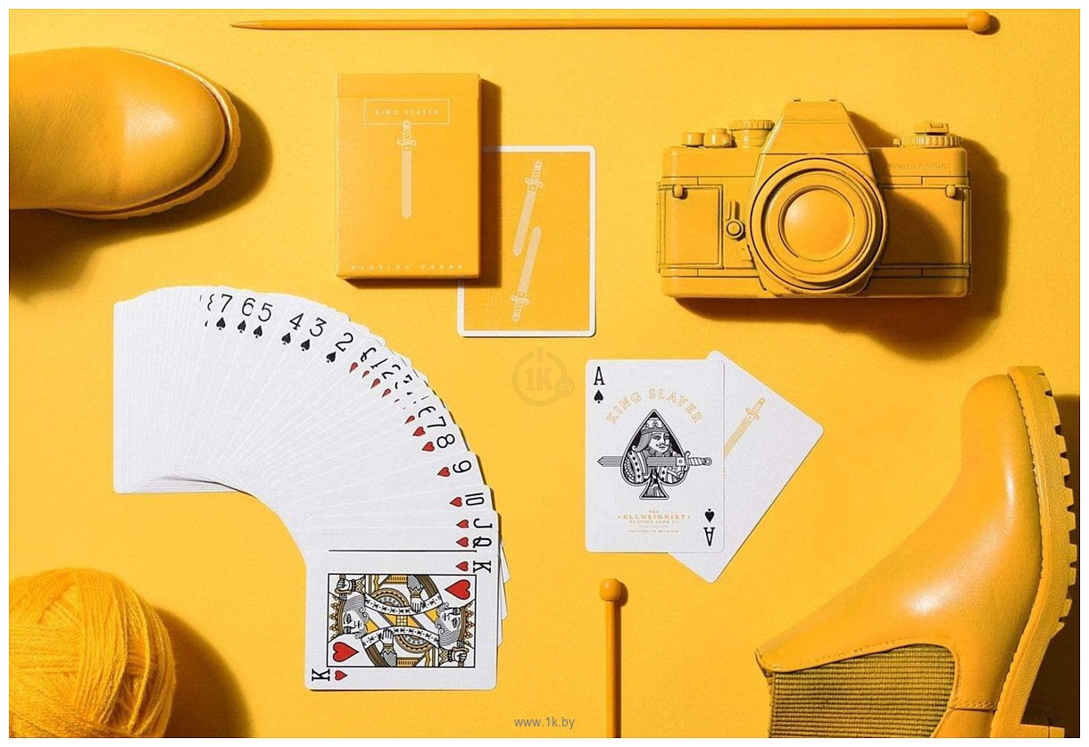 Фотографии United States Playing Card Company Ellusionist Royal Mustard King Slayer 120-ELL67