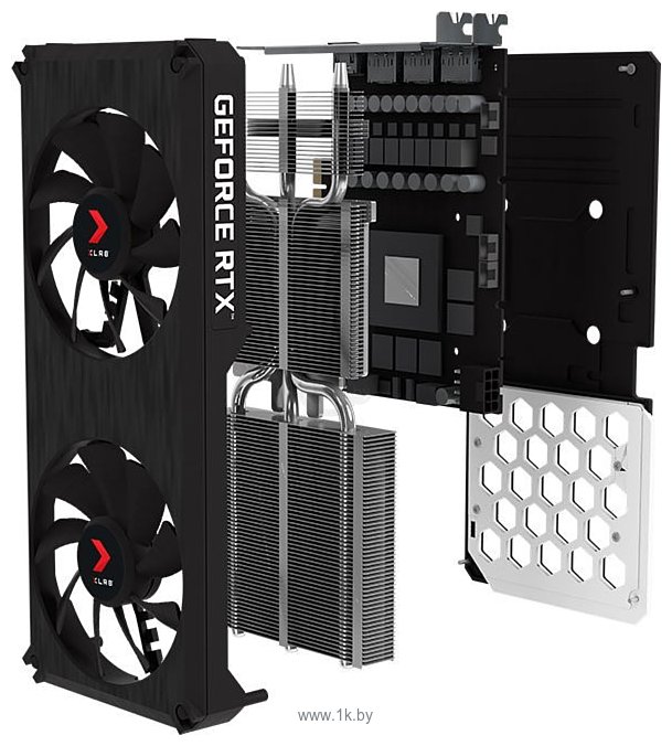 Фотографии PNY GeForce RTX 3060 XLR8 Revel Epic-X RGB Dual Fan 12GB (VCG306012DFXPPB)