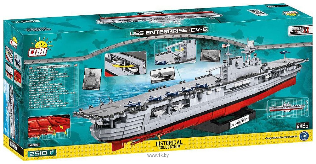 Фотографии Cobi World War II 4815 USS Enterprise CV-6