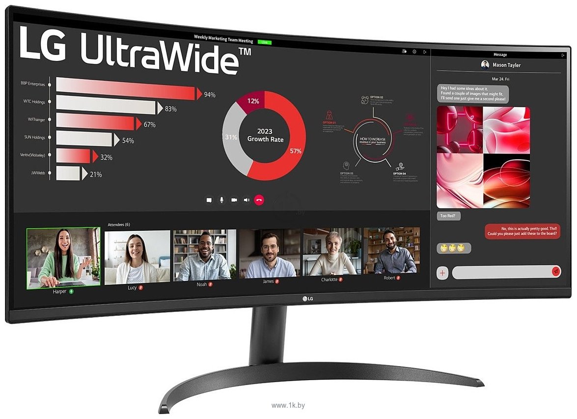 Фотографии LG UltraWide 34WR50QK-B