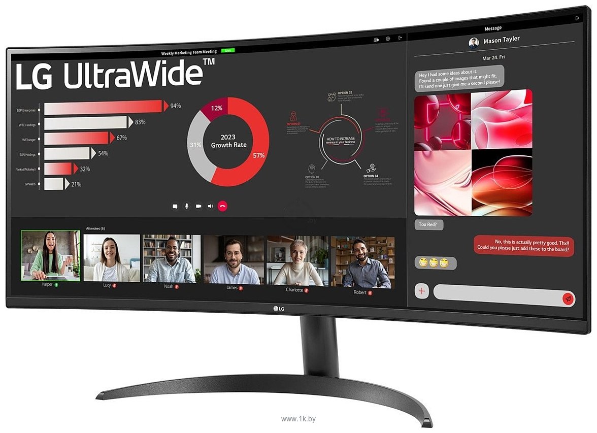 Фотографии LG UltraWide 34WR50QK-B