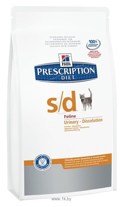 Фотографии Hill's Prescription Diet S/D Feline Urinary-Dissolution dry (1.5 кг)