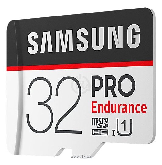 Фотографии Samsung microSDHC PRO Endurance UHS-I U1 100MB/s 32GB + SD adapter