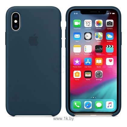 Фотографии Apple Silicone Case для iPhone XS (тихий океан)