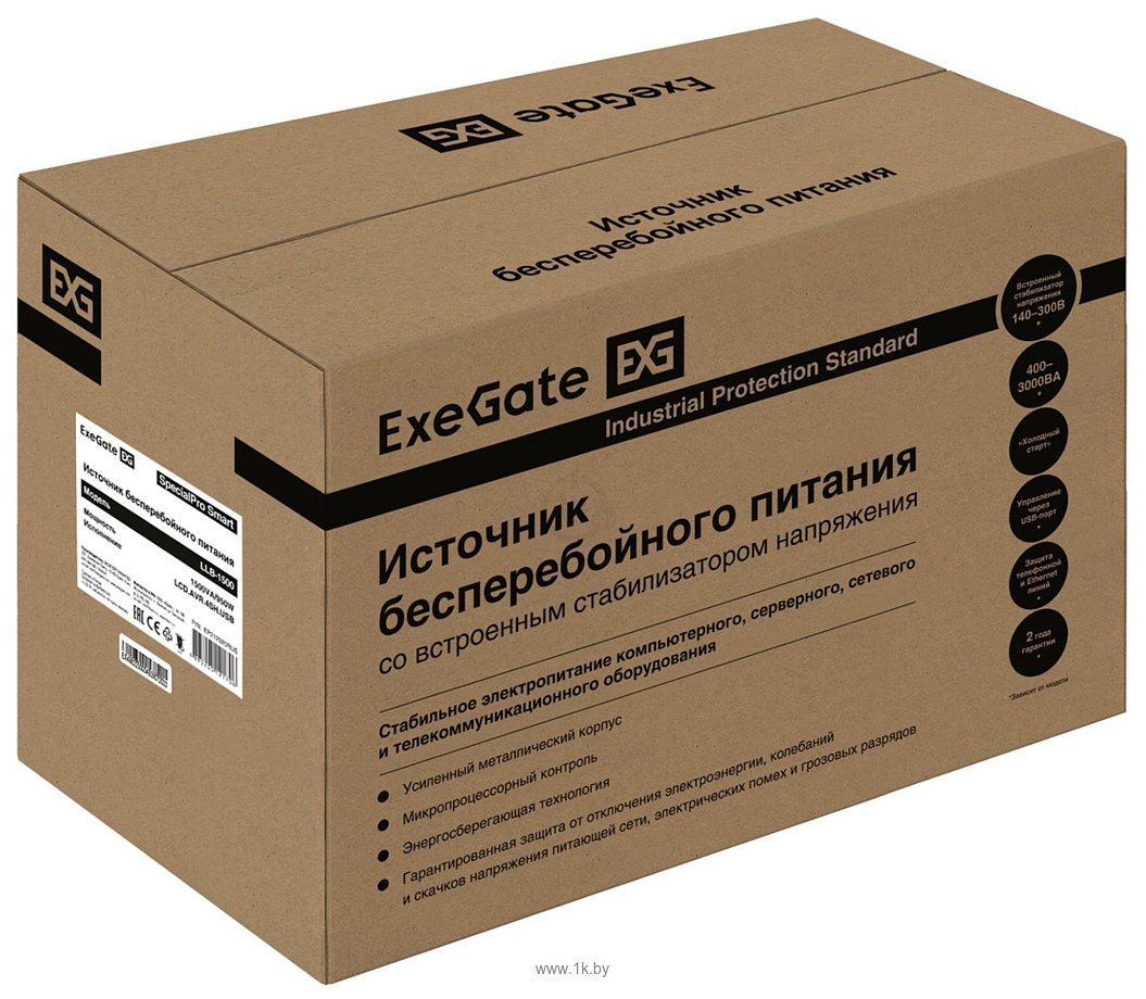 Фотографии ExeGate SpecialPro Smart LLB-1500.LCD.AVR.4SH.USB EP212520RUS