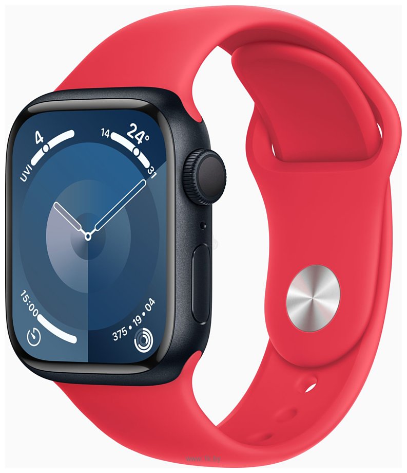 Фотографии Apple Watch Series 9 LTE 41 мм (алюминиевый корпус, спортивный силиконовый ремешок M/L)