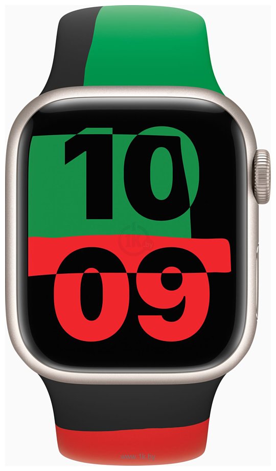 Фотографии Apple Watch Series 9 LTE 41 мм (алюминиевый корпус, спортивный силиконовый ремешок M/L)