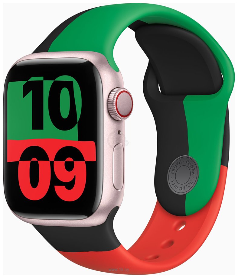 Фотографии Apple Watch Series 9 LTE 41 мм (алюминиевый корпус, спортивный силиконовый ремешок M/L)