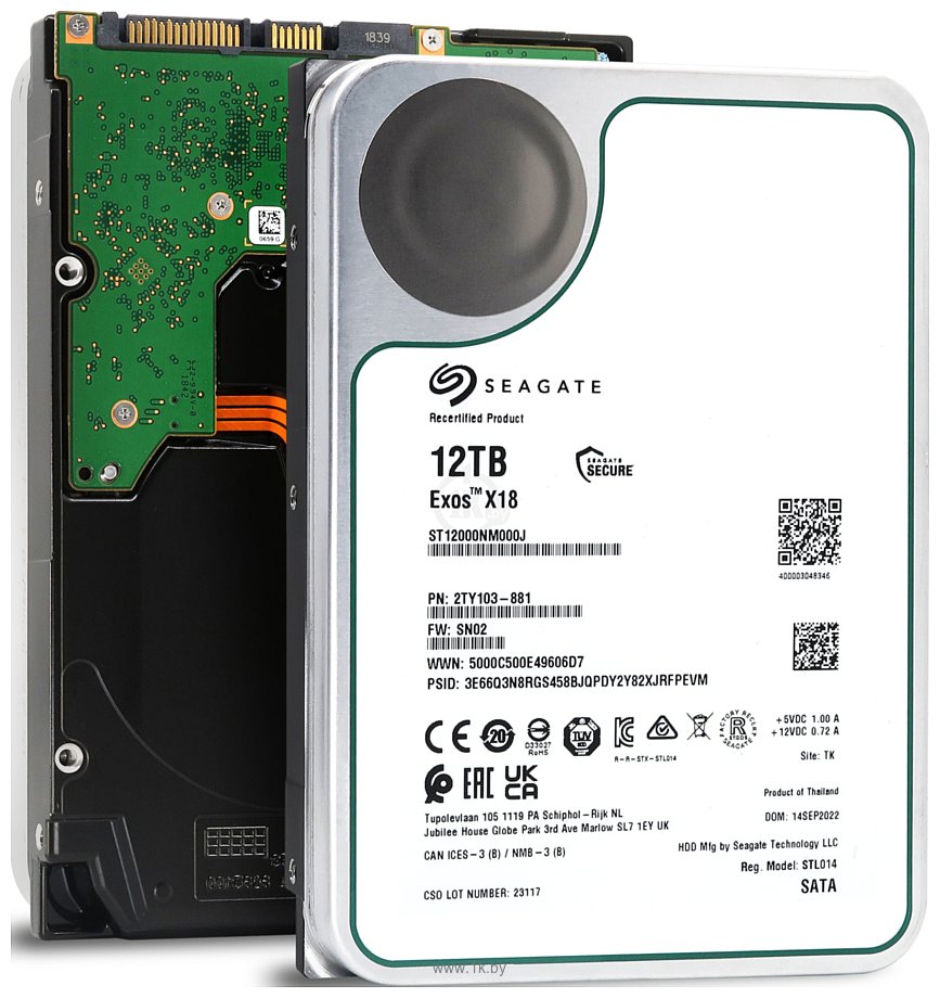 Фотографии Seagate Exos Enterprise X18 12TB ST12000NM000J