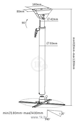 Фотографии Brateck PRB-16-01L Black