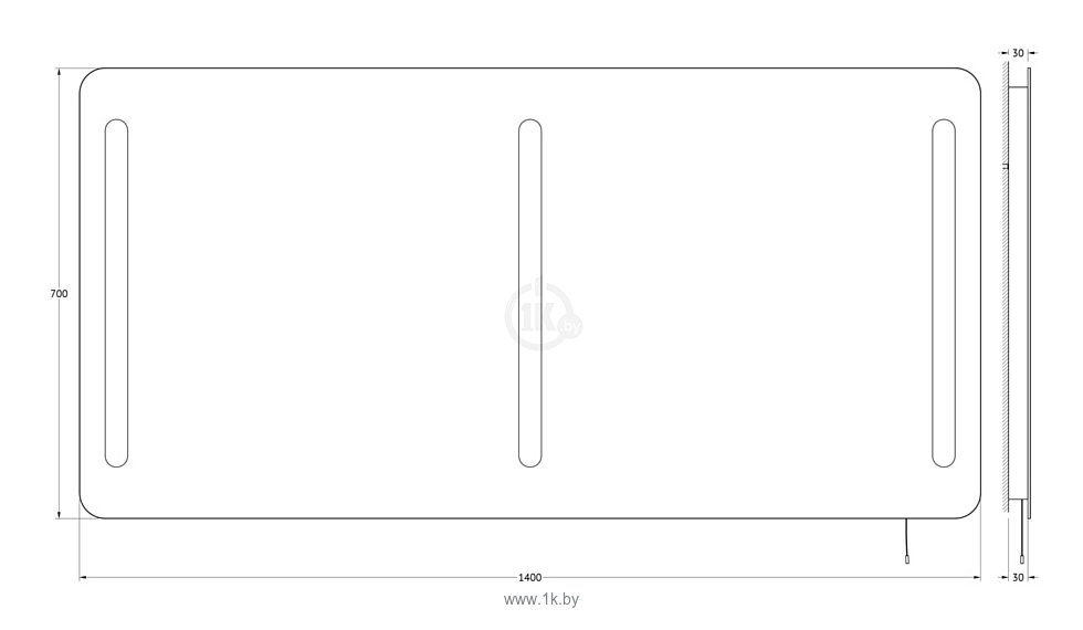 Фотографии Ellux Linea LED 140х70 (LIN-B3 9315)