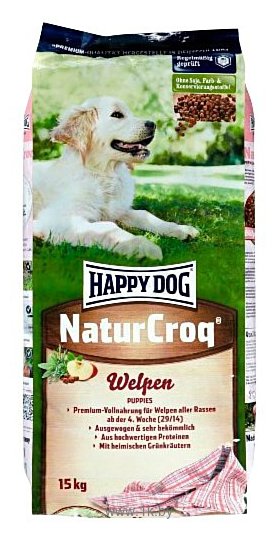 Фотографии Happy Dog (15 кг) NaturCroq Welpen для щенков