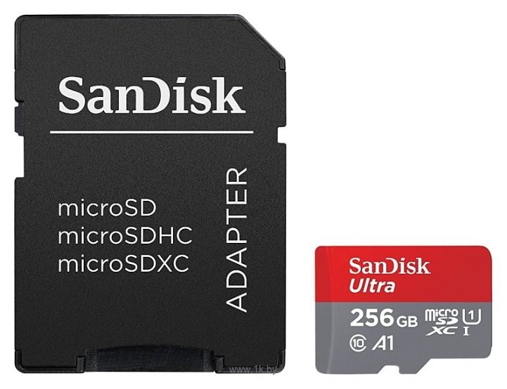 Фотографии SanDisk Ultra microSDXC Class 10 UHS Class 1 A1 100MB/s 256GB + SD adapter