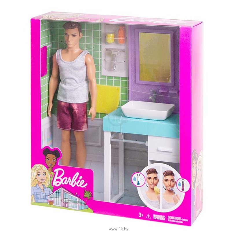 Фотографии Barbie Ken and Bathroom Playset FYK53