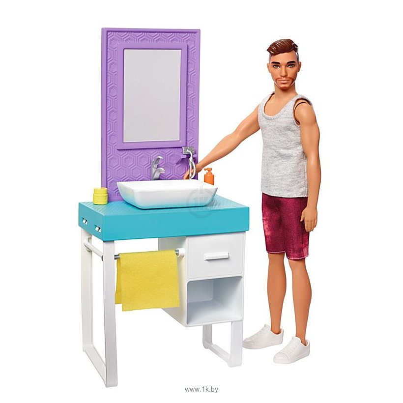 Фотографии Barbie Ken and Bathroom Playset FYK53