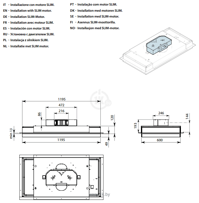 Фотографии Falmec Alba Design+ Island 120 WH