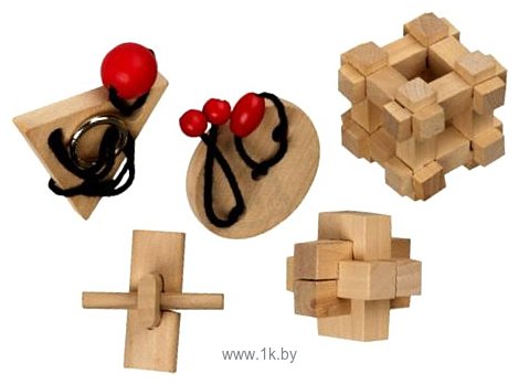 Фотографии Professor Puzzle Набор из 5 головоломок (5 Classic Wooden Puzzles)