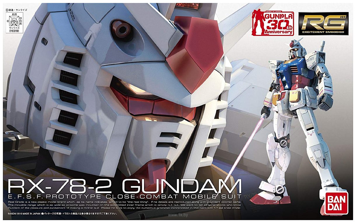 Фотографии Bandai RG 1/144 RX-78-2 Gundam