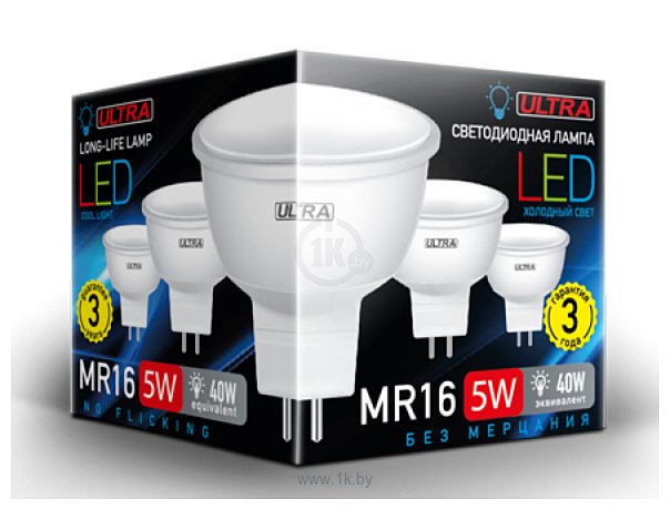 Фотографии Ultra LED MR16 5W 4000K