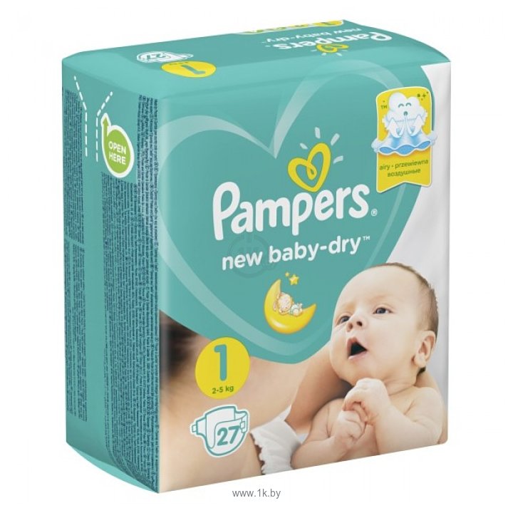 Фотографии Pampers New Baby-Dry (2-5 кг), 27 шт