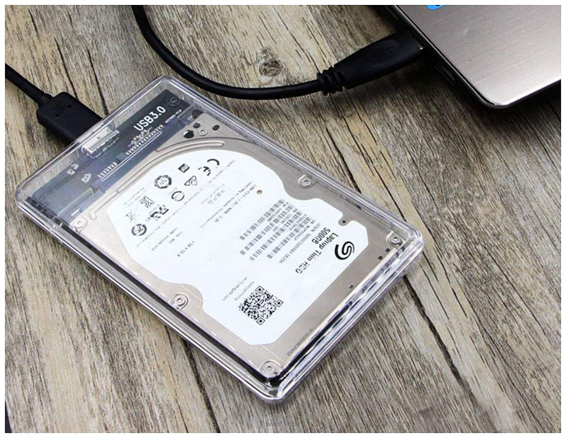 Фотографии USBTOP SATA – MiniUSB – USB3.0 (пластик, прозрачный)
