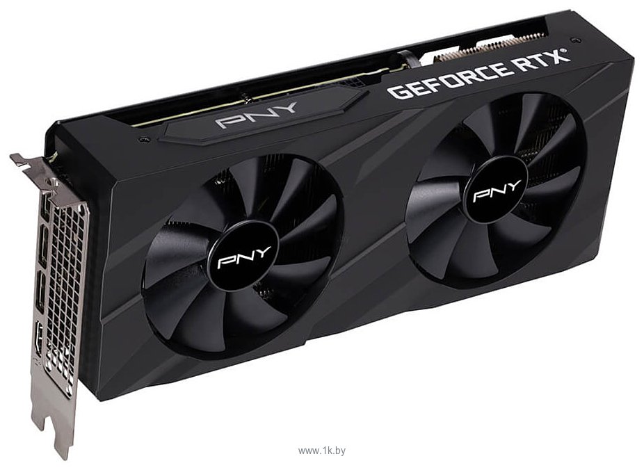 Фотографии PNY GeForce RTX 3060 Ti 8GB Verto Dual Fan LHR (VCG3061T8LDFBPB1)