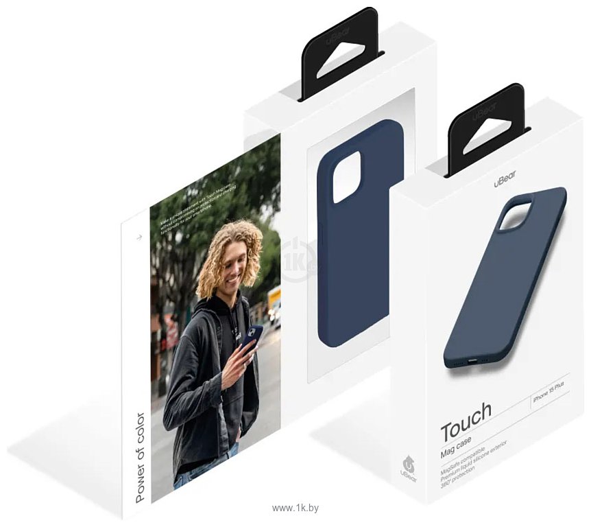 Фотографии uBear Touch Mag для iPhone 15 Plus (темно-синий)