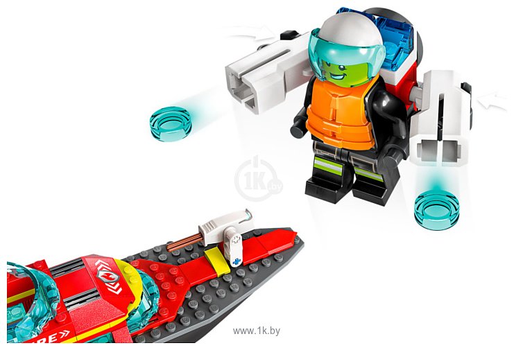 Фотографии LEGO City 60373 Спасательный пожарный катер