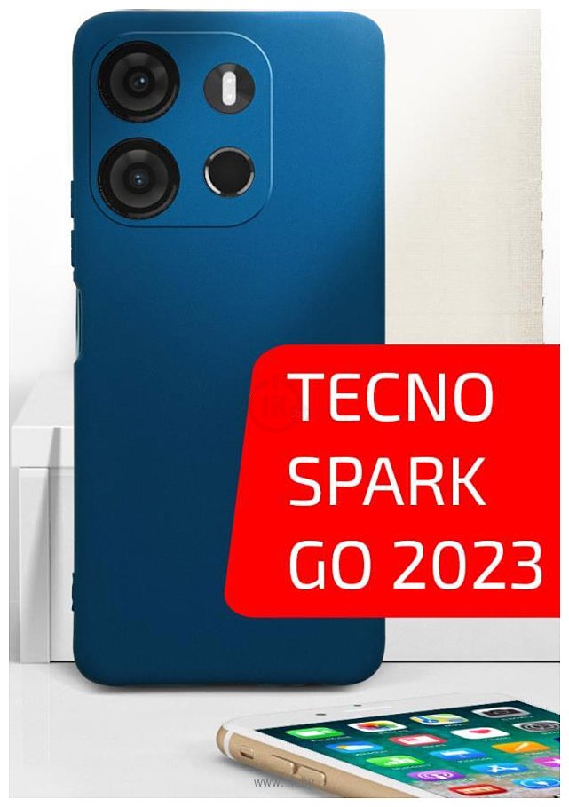 Фотографии Akami Matt TPU для TECNO Spark Go 2023 (синий)