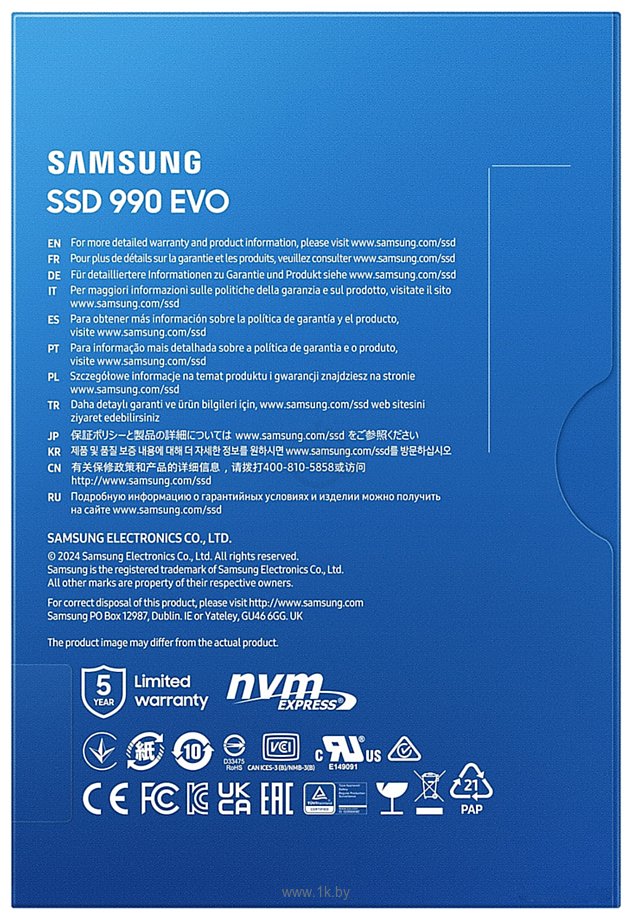 Фотографии Samsung 990 Evo 1TB MZ-V9E1T0BW
