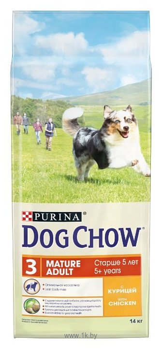 Фотографии DOG CHOW (14 кг) Mature Adult с курицей для собак старшего возраста