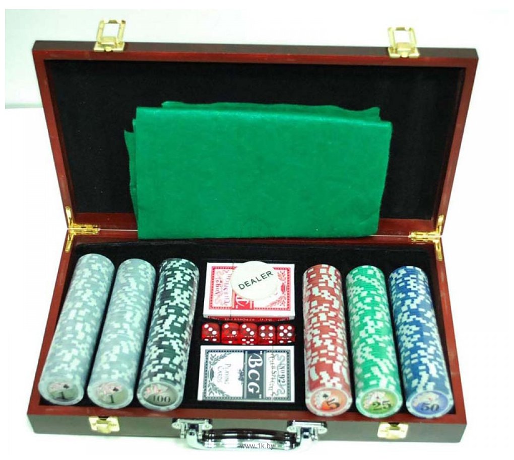 Фотографии Zez Набор для покера в чемодане 300 фишек с номиналом 6643-B1