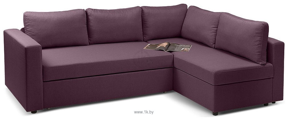 Фотографии Divan Милбург Textile Purple (рогожка, фиолетовый)