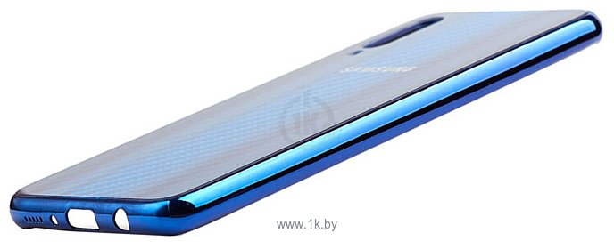 Фотографии EXPERTS Aurora Glass для Samsung Galaxy A40 с LOGO (синий)