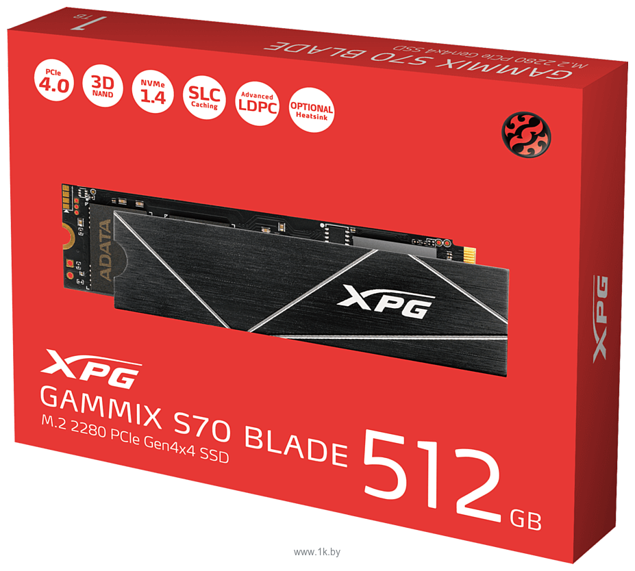 Фотографии ADATA XPG GAMMIX S70 Blade 512GB AGAMMIXS70B-512G-CS