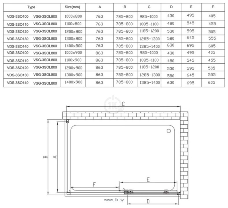 Фотографии Vincea Soft VSR-3SO8012CL (хром/прозрачное)