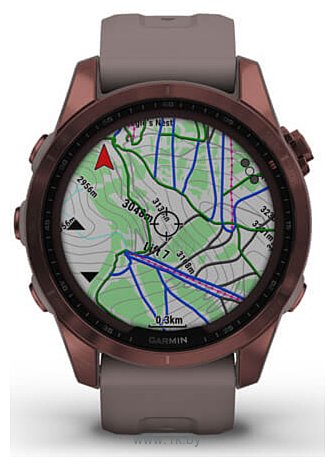 Фотографии Garmin Fenix 7S Sapphire Solar (силиконовый ремешок)