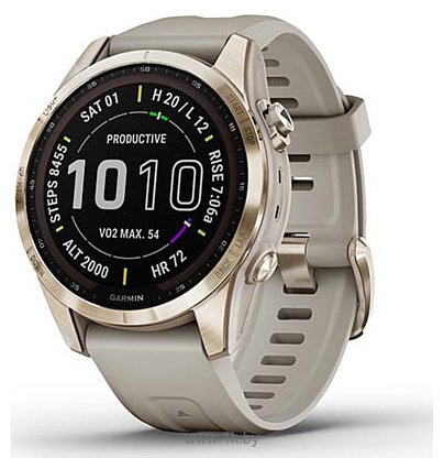 Фотографии Garmin Fenix 7S Sapphire Solar (силиконовый ремешок)