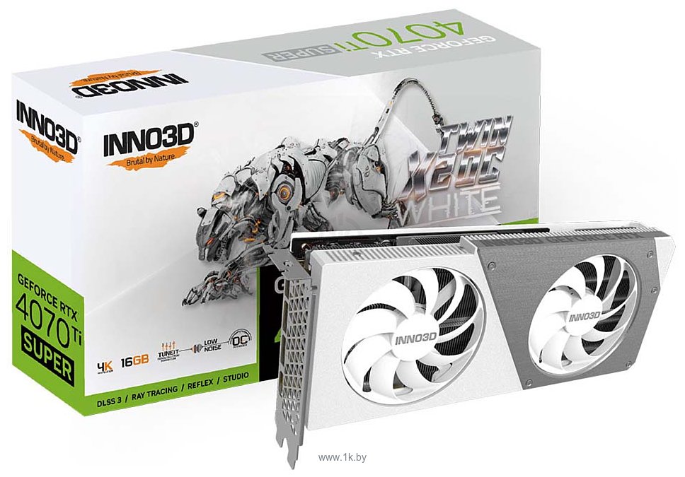 Фотографии Inno3D GeForce RTX 4070 Ti Super Twin X2 OC White (N407TS2-166XX-186156W)