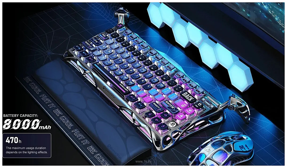 Фотографии Gravastar Mercury K1 Pro Special Edition Cyberpunk GravaStar x Kailh Speedy Mint