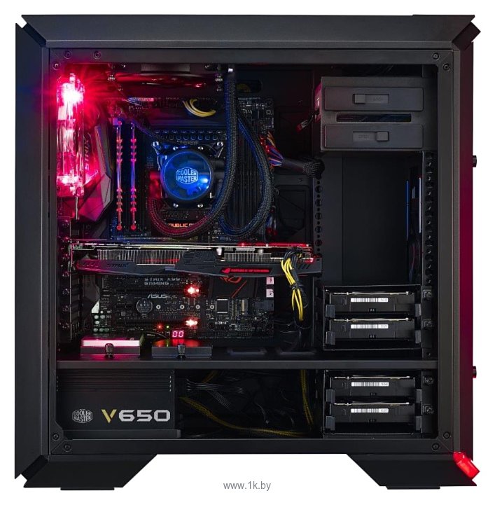 Фотографии Cooler Master MasterCase 6 Pro MCY-C6P2-KW5N-01 Black/red