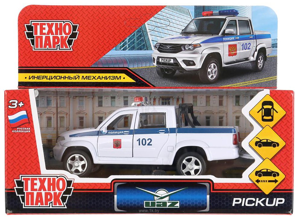 Фотографии Технопарк Uaz Pickup Полиция PICKUP-P-WH